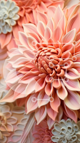 Σετ των 2 Intra Συλλεκτικό Ξύλινο Παζλ Plywood  4mm - Κοντινό πλάνο ενός ροζ λουλουδιού με λευκά πέταλα και κίτρινο κέντρο Σε Ξύλινο Κουτί - Διαστάσεις: 10x10 cm – 25 κομμάτια