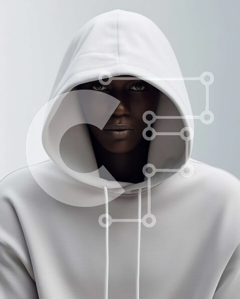 Intra Συλλεκτικό Ξύλινο Παζλ Plywood  4mm - White Hoodie - Φωτογραφία Αρχείου Σε Ξύλινο Κουτί - Διαστάσεις Puzzle: 10x10 cm – 25 κομμάτια