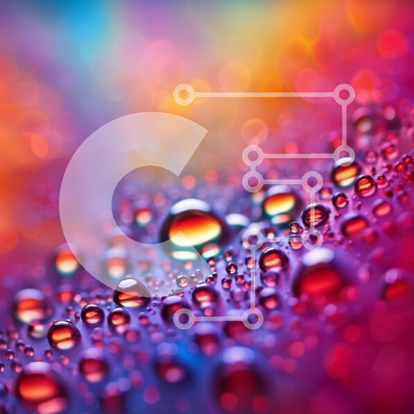 Intra Συλλεκτικό Ξύλινο Παζλ Plywood  4mm - Όμορφη κινηματογράφηση σε πρώτο πλάνο μιας σταγόνας νερού σε ένα ζωντανό φόντο Σε Ξύλινο Κουτί - Διαστάσεις: 10x10 cm – 25 κομμάτια