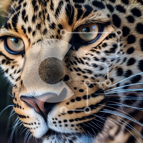 Intra Συλλεκτικό Ξύλινο Παζλ Plywood  4mm - Εκπληκτική φωτογραφία από κοντινό πλάνο του προσώπου μιας λεοπάρδαλης Σε Ξύλινο Κουτί - Διαστάσεις: 10x10 cm – 25 κομμάτια