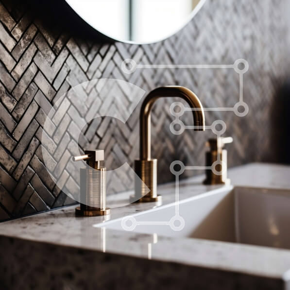 Intra Συλλεκτικό Ξύλινο Παζλ Plywood  4mm - Κομψό και κομψό μοντέρνο μπάνιο με φυσικό φως Σε Ξύλινο Κουτί - Διαστάσεις Puzzle: 10x10 cm – 25 κομμάτια