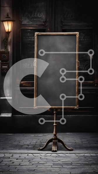 Intra Συλλεκτικό Ξύλινο Παζλ Plywood  4mm - Κενός μαυροπίνακας σε αμυδρά φωτισμένο δωμάτιο Σε Ξύλινο Κουτί - Διαστάσεις Puzzle: 10x10 cm – 25 κομμάτια