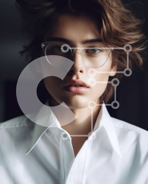 Intra Συλλεκτικό Ξύλινο Παζλ Plywood  4mm - Επαγγελματίας με γυαλιά και λευκό πουκάμισο Σε Ξύλινο Κουτί - Διαστάσεις Puzzle: 10x10 cm – 25 κομμάτια