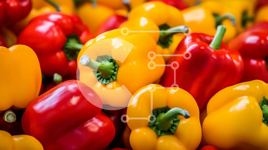 Σετ των 2 Intra Συλλεκτικό Ξύλινο Παζλ Plywood  4mm - Πολύχρωμες πιπεριές στοιβαγμένες ψηλά Σε Ξύλινο Κουτί - Διαστάσεις: 10x10 cm – 25 κομμάτια