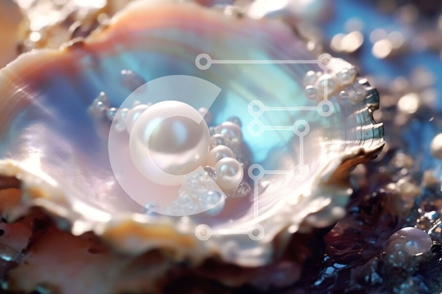 Intra Συλλεκτικό Ξύλινο Παζλ Plywood  4mm - Όμορφο κοχύλι στρειδιών με μαργαριτάρια μέσα Σε Ξύλινο Κουτί - Διαστάσεις: 10x10 cm – 25 κομμάτια