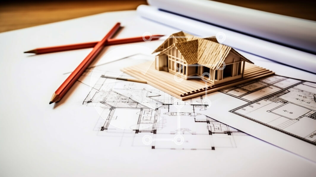 Intra Συλλεκτικό Ξύλινο Παζλ Plywood  4mm - Καλαίσθητο ξύλινο σπίτι με δίρριχτη στέγη και πράσινη αυλή Σε Ξύλινο Κουτί - Διαστάσεις Puzzle: 10x10 cm – 25 κομμάτια