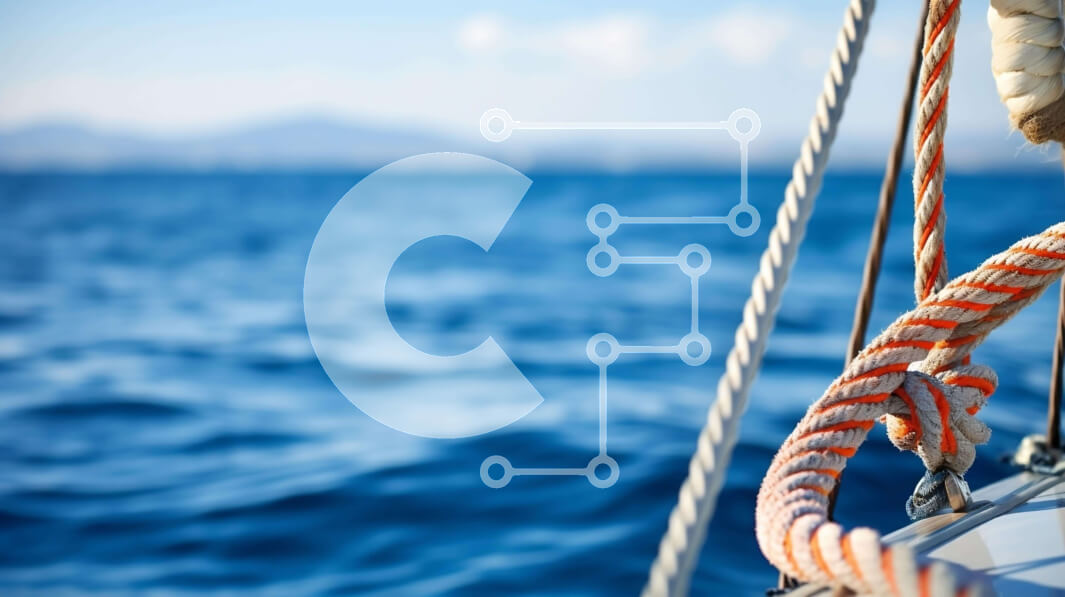 Intra Συλλεκτικό Ξύλινο Παζλ Plywood  4mm - Σχοινί σε ιστιοφόρο που πηγαίνει στον ωκεανό Σε Ξύλινο Κουτί - Διαστάσεις Puzzle: 10x10 cm – 25 κομμάτια