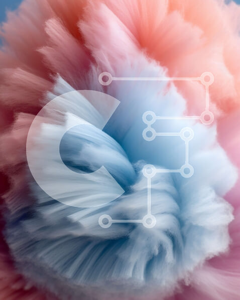 Intra Συλλεκτικό Ξύλινο Παζλ Plywood  4mm - Όμορφη αφηρημένη εικόνα του στροβιλιζόμενου καπνού στον ουρανό Σε Ξύλινο Κουτί - Διαστάσεις Puzzle: 10x10 cm – 25 κομμάτια