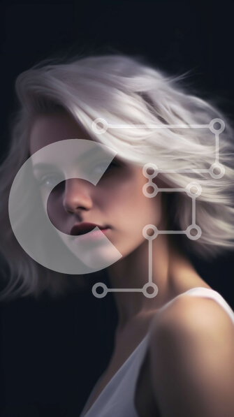 Intra Συλλεκτικό Ξύλινο Παζλ Plywood  4mm - Ξανθή γυναίκα με λευκό πουκάμισο στοκ φωτογραφία Σε Ξύλινο Κουτί - Διαστάσεις Puzzle: 10x10 cm – 25 κομμάτια