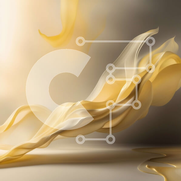 Intra Συλλεκτικό Ξύλινο Παζλ Plywood  4mm - Αφηρημένη εικόνα του κίτρινου υφάσματος σε κίνηση Σε Ξύλινο Κουτί - Διαστάσεις Puzzle: 10x10 cm – 25 κομμάτια