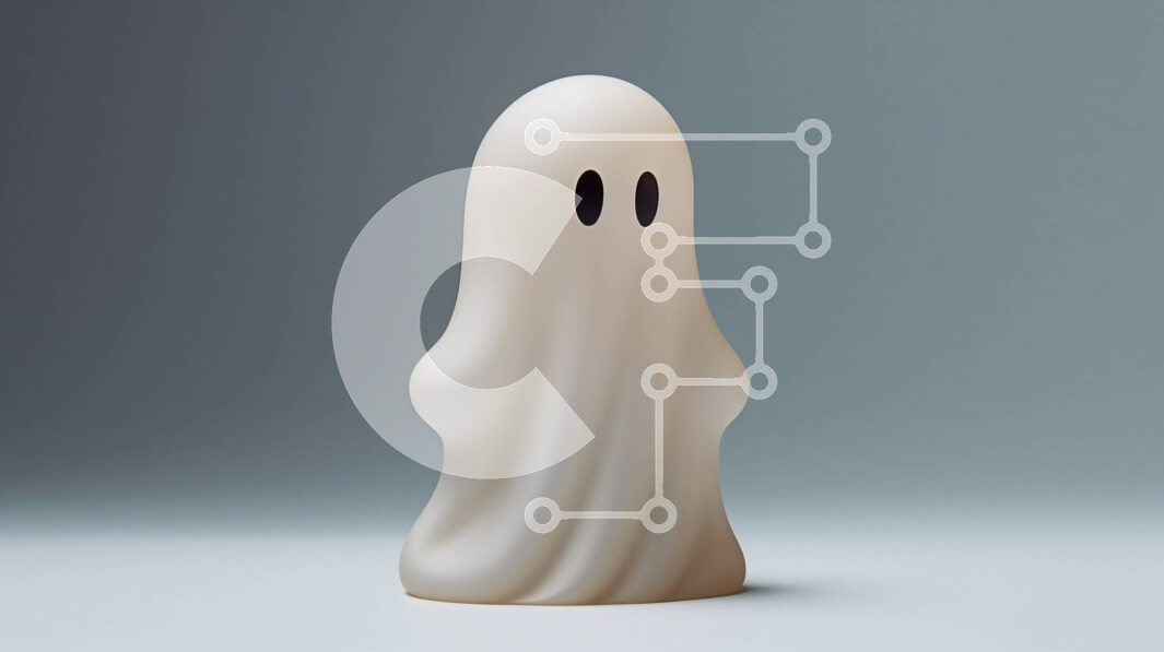 Intra Συλλεκτικό Ξύλινο Παζλ Plywood  4mm - Λευκό φωτιστικό σε σχήμα φαντάσματος σε γκρι φόντο Σε Ξύλινο Κουτί - Διαστάσεις: 10x10 cm – 25 κομμάτια