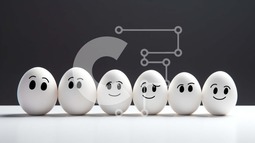 Intra Συλλεκτικό Ξύλινο Παζλ Plywood  4mm - Σειρά από χαμογελαστά αυγά Σε Ξύλινο Κουτί - Διαστάσεις Puzzle: 10x10 cm – 25 κομμάτια