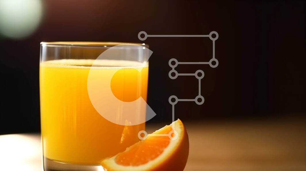 Σετ των 2 Intra Συλλεκτικό Ξύλινο Παζλ Plywood  4mm - Ποτήρι χυμό πορτοκαλιού σε ξύλινο τραπέζι Σε Ξύλινο Κουτί - Διαστάσεις: 10x10 cm – 25 κομμάτια