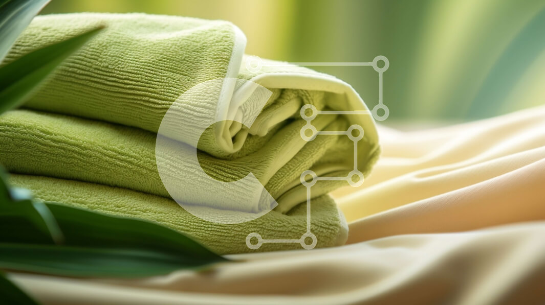 Intra Συλλεκτικό Ξύλινο Παζλ Plywood  4mm - Πράσινες πετσέτες σε ρολό σε μαλακό ύφασμα Σε Ξύλινο Κουτί - Διαστάσεις: 10x10 cm – 25 κομμάτια