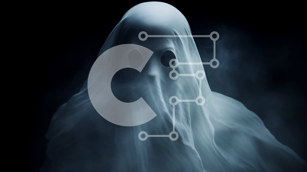 Intra Συλλεκτικό Ξύλινο Παζλ Plywood  4mm - Τρομακτικό φάντασμα σε σκοτεινό φόντο Σε Ξύλινο Κουτί - Διαστάσεις Puzzle: 10x10 cm – 25 κομμάτια