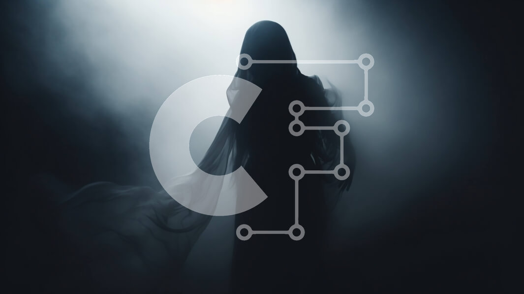 Intra Συλλεκτικό Ξύλινο Παζλ Plywood  4mm - Ghostly Woman με απλωμένα χέρια στο σκοτάδι Σε Ξύλινο Κουτί - Διαστάσεις Puzzle: 10x10 cm – 25 κομμάτια