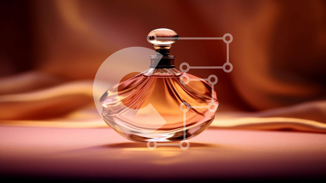 Intra Συλλεκτικό Ξύλινο Παζλ Plywood  4mm - Κομψό και μοντέρνο ροζ μπουκάλι υγρού για ομορφιά και μόδα Σε Ξύλινο Κουτί - Διαστάσεις Puzzle: 10x10 cm – 25 κομμάτια