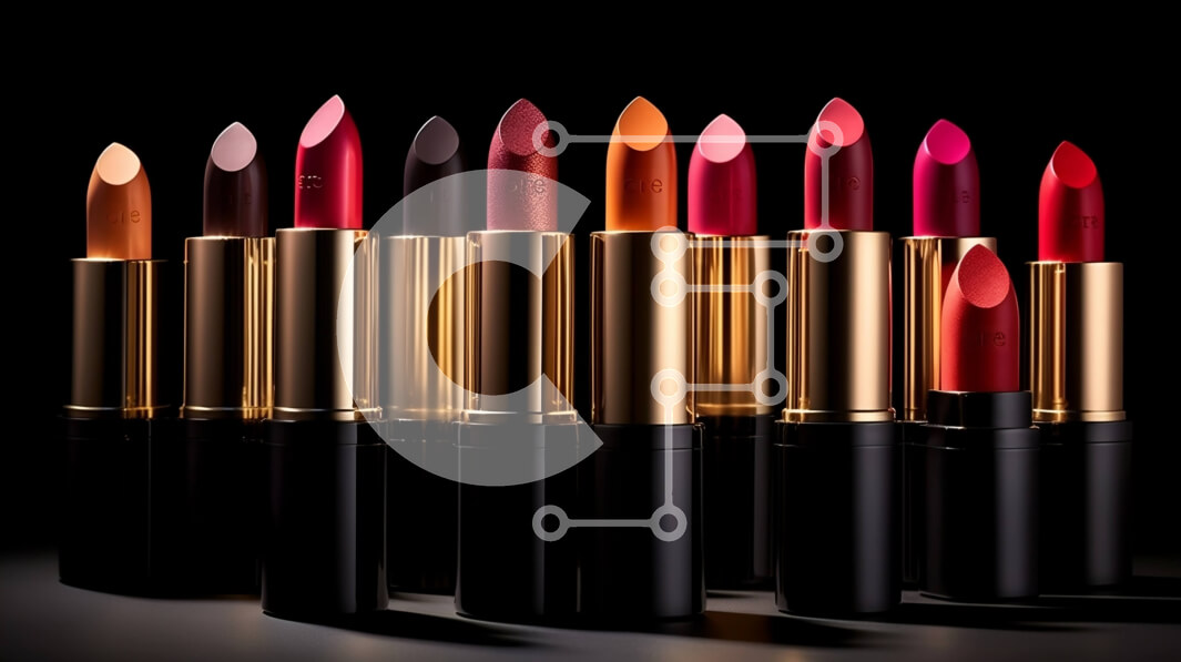 Intra Συλλεκτικό Ξύλινο Παζλ Plywood  4mm - Ποικιλία χρωμάτων κραγιόν σε μαύρο φόντο Σε Ξύλινο Κουτί - Διαστάσεις Puzzle: 10x10 cm – 25 κομμάτια