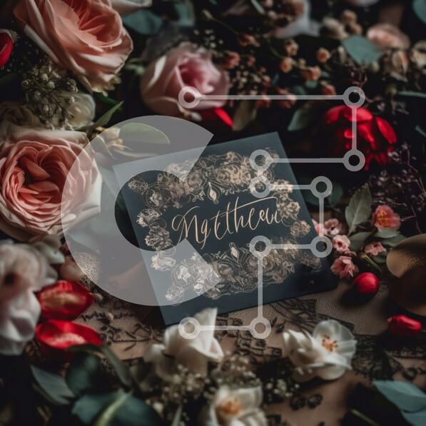 Σετ των 2 Intra Συλλεκτικό Ξύλινο Παζλ Plywood  4mm - Ρομαντικό μπουκέτο με κόκκινα, ροζ και λευκά τριαντάφυλλα σε ένα διάφανο γυάλινο βάζο Σε Ξύλινο Κουτί - Διαστάσεις: 10x10 cm – 25 κομμάτια