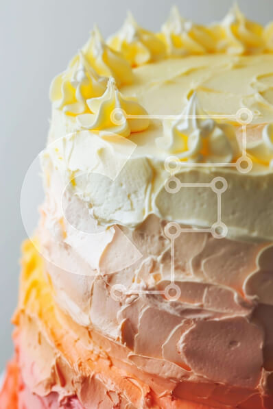 Σετ των 2 Intra Συλλεκτικό Ξύλινο Παζλ Plywood  4mm - Κέικ τριών επιπέδων με κίτρινο, πορτοκαλί και λευκό πάγωμα Σε Ξύλινο Κουτί - Διαστάσεις: 10x10 cm – 25 κομμάτια