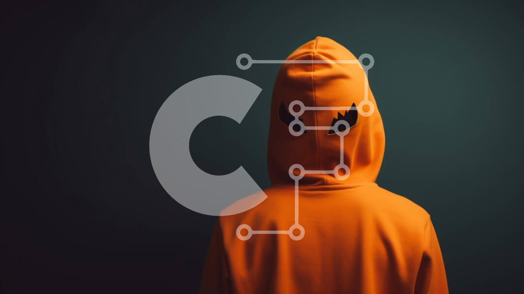 Intra Συλλεκτικό Ξύλινο Παζλ Plywood  4mm - Πρόσωπο με πορτοκαλί φούτερ με αποκριάτικη στολή Σε Ξύλινο Κουτί - Διαστάσεις Puzzle: 10x10 cm – 25 κομμάτια