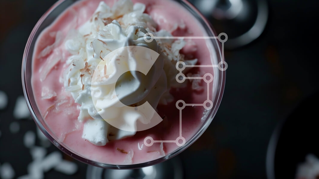 Σετ των 2 Intra Συλλεκτικό Ξύλινο Παζλ Plywood  4mm - Ροζ επιδόρπιο με σαντιγί και φρούτα Σε Ξύλινο Κουτί - Διαστάσεις: 10x10 cm – 25 κομμάτια