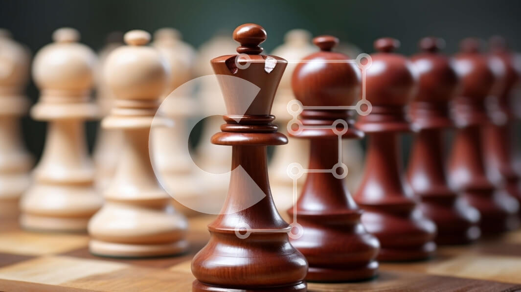 Intra Συλλεκτικό Ξύλινο Παζλ Plywood  4mm - Σκακιέρα με ξύλινα κομμάτια Σε Ξύλινο Κουτί - Διαστάσεις Puzzle: 10x10 cm – 25 κομμάτια