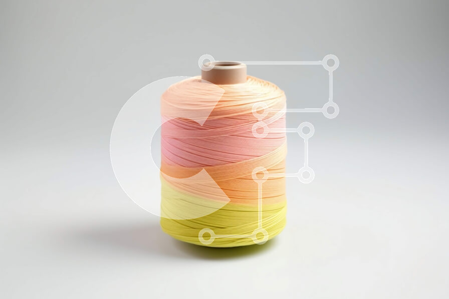 Intra Συλλεκτικό Ξύλινο Παζλ Plywood  4mm - Φωτεινή και χαρούμενη εικόνα πολύχρωμου καρουλιού νήματος Σε Ξύλινο Κουτί - Διαστάσεις Puzzle: 10x10 cm – 25 κομμάτια