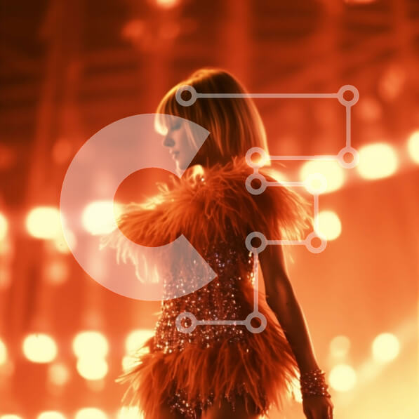 Intra Συλλεκτικό Ξύλινο Παζλ Plywood  4mm - Όμορφη εικόνα γυναίκας με φτερωτό φόρεμα στη σκηνή Σε Ξύλινο Κουτί - Διαστάσεις Puzzle: 10x10 cm – 25 κομμάτια