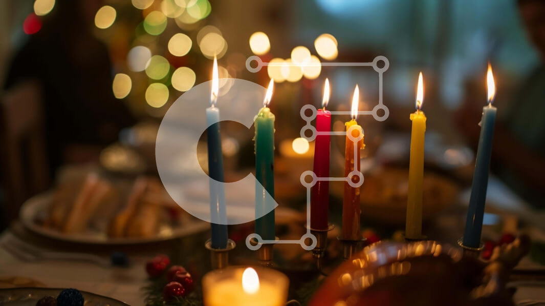 Intra Συλλεκτικό Ξύλινο Παζλ Plywood  4mm - Αναμμένα κεριά στην τραπεζαρία Σε Ξύλινο Κουτί - Διαστάσεις Puzzle: 10x10 cm – 25 κομμάτια