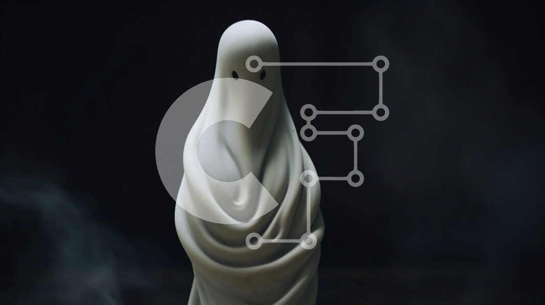 Intra Συλλεκτικό Ξύλινο Παζλ Plywood  4mm - Ειδώλιο σε σχήμα φαντάσματος σε καπνό Σε Ξύλινο Κουτί - Διαστάσεις Puzzle: 10x10 cm – 25 κομμάτια