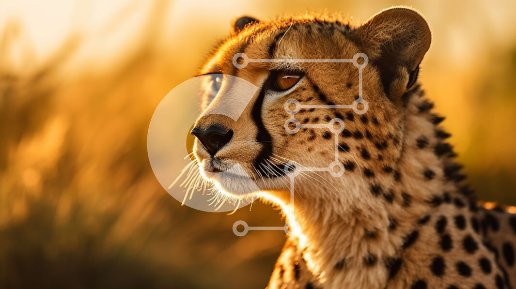 Σετ των 2 Intra Συλλεκτικό Ξύλινο Παζλ Plywood  4mm - Τσίτα στο ψηλό γρασίδι Σε Ξύλινο Κουτί - Διαστάσεις: 10x10 cm – 25 κομμάτια