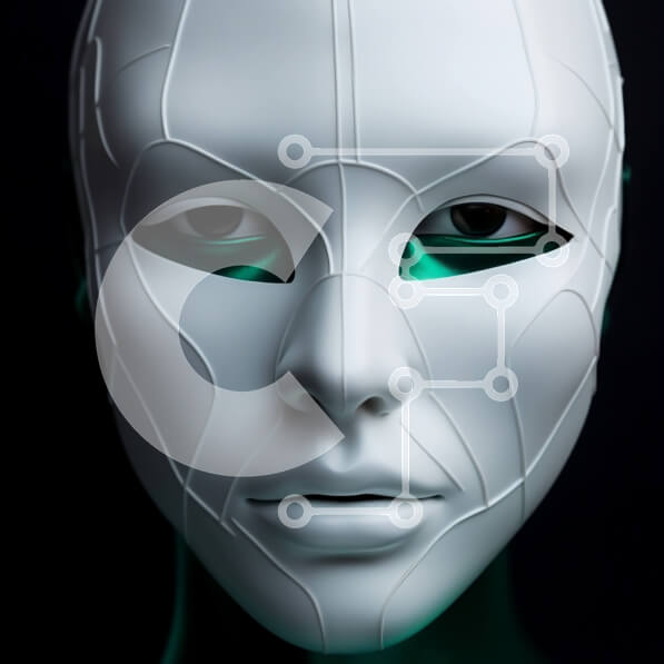 Σετ των 2 Intra Συλλεκτικό Ξύλινο Παζλ Plywood  4mm - Γυναίκα με λευκή μάσκα Σε Ξύλινο Κουτί - Διαστάσεις: 10x10 cm – 25 κομμάτια