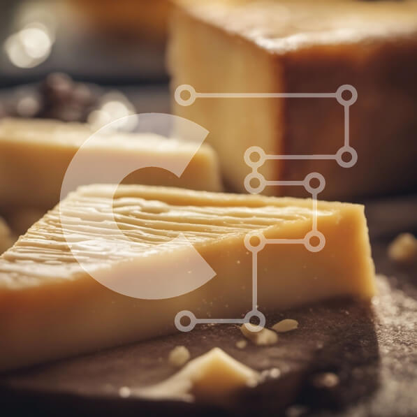 Σετ των 2 Intra Συλλεκτικό Ξύλινο Παζλ Plywood  4mm - Φέτα τυρί σε ξύλινη σανίδα κοπής Σε Ξύλινο Κουτί - Διαστάσεις: 10x10 cm – 25 κομμάτια