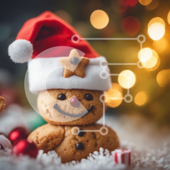 Intra Συλλεκτικό Ξύλινο Παζλ Plywood  4mm - Gingerbread Man Στολίδι με Χριστουγεννιάτικα στολίδια Σε Ξύλινο Κουτί - Διαστάσεις: 10x10 cm – 25 κομμάτια