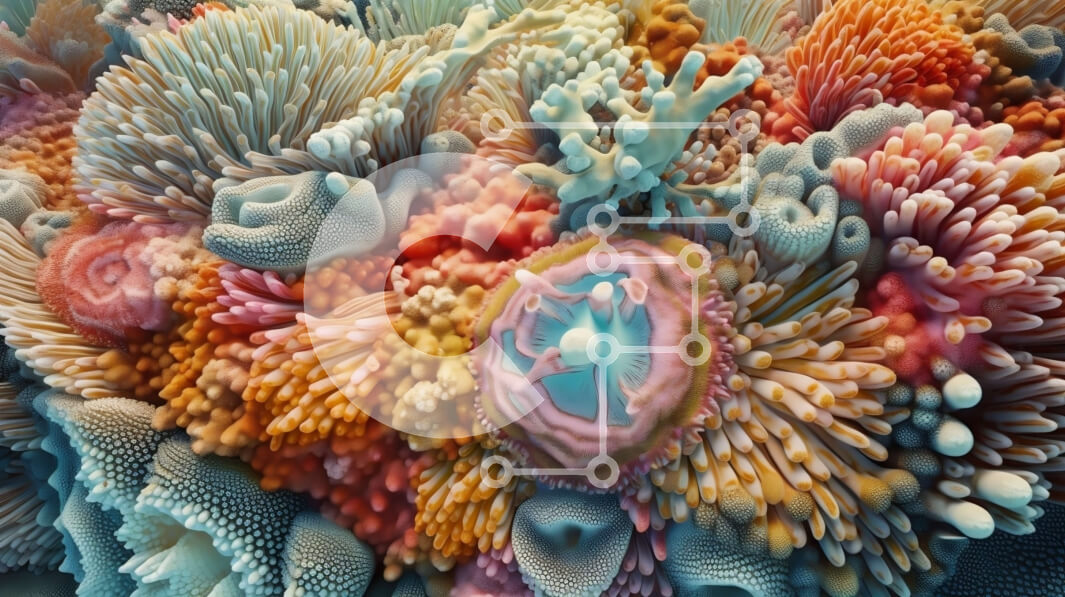 Intra Συλλεκτικό Ξύλινο Παζλ Plywood  4mm - Εκπληκτική εικόνα ενός πολύχρωμου κοραλλιογενούς υφάλου με ψάρια και ποικιλίες κοραλλιών Σε Ξύλινο Κουτί - Διαστάσεις: 10x10 cm – 25 κομμάτια