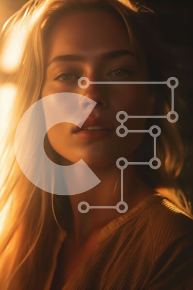 Intra Συλλεκτικό Ξύλινο Παζλ Plywood  4mm - Όμορφη εικόνα ξανθής γυναίκας με κίτρινο πουκάμισο που στέκεται μπροστά από το ηλιόλουστο παράθυρο Σε Ξύλινο Κουτί - Διαστάσεις Puzzle: 10x10 cm – 25 κομμάτια