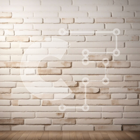 Intra Συλλεκτικό Ξύλινο Παζλ Plywood  4mm - Vintage Τοίχο από τούβλα με ρωγμές και σκιές Σε Ξύλινο Κουτί - Διαστάσεις Puzzle: 10x10 cm – 25 κομμάτια