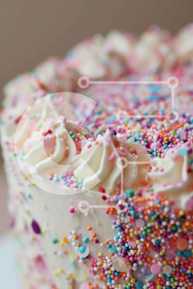 Σετ των 2 Intra Συλλεκτικό Ξύλινο Παζλ Plywood  4mm - Πολύχρωμο κέικ πασπαλίσματος με λευκό γλάσο Σε Ξύλινο Κουτί - Διαστάσεις: 10x10 cm – 25 κομμάτια