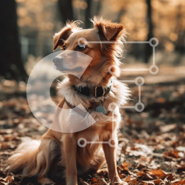 Intra Συλλεκτικό Ξύλινο Παζλ Plywood  4mm - Αξιολάτρευτη εικόνα ενός μικρού καφέ σκύλου σε ένα ξέφωτο δάσους Σε Ξύλινο Κουτί - Διαστάσεις: 10x10 cm – 25 κομμάτια