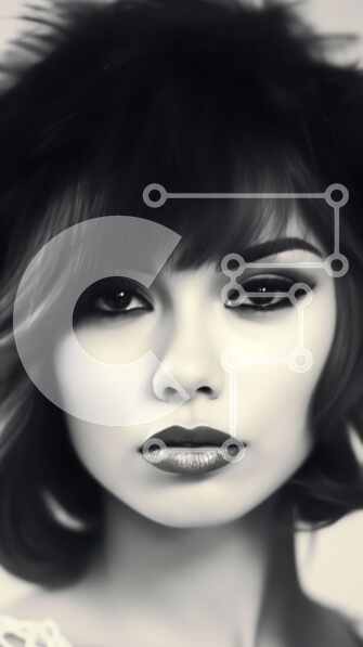 Intra Συλλεκτικό Ξύλινο Παζλ Plywood  4mm - Κομψή γυναίκα με μαύρο φόρεμα με γούνινο γιακά και λαιμόκοψη Σε Ξύλινο Κουτί - Διαστάσεις Puzzle: 10x10 cm – 25 κομμάτια