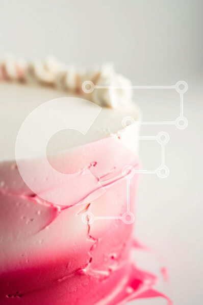 Σετ των 2 Intra Συλλεκτικό Ξύλινο Παζλ Plywood  4mm - Λευκό κέικ με ροζ πάγωμα και πασπαλίζει σε άδειο τραπέζι Σε Ξύλινο Κουτί - Διαστάσεις: 10x10 cm – 25 κομμάτια