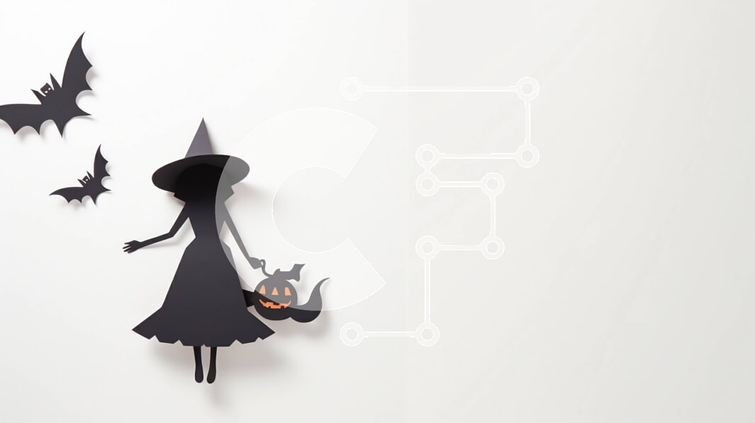 Intra Συλλεκτικό Ξύλινο Παζλ Plywood  4mm - Ασπρόμαυρη χάρτινη μάγισσα με νυχτερίδες Σε Ξύλινο Κουτί - Διαστάσεις Puzzle: 10x10 cm – 25 κομμάτια