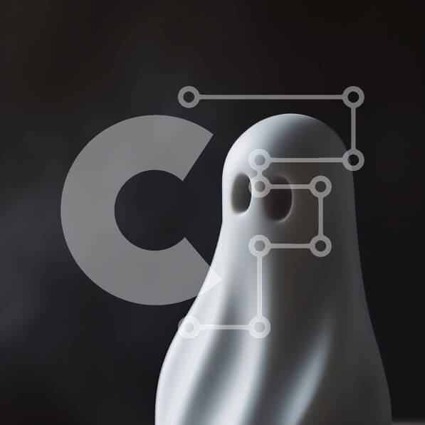 Intra Συλλεκτικό Ξύλινο Παζλ Plywood  4mm - Λευκό ειδώλιο φάντασμα που στέκεται στο σκοτάδι Σε Ξύλινο Κουτί - Διαστάσεις Puzzle: 10x10 cm – 25 κομμάτια