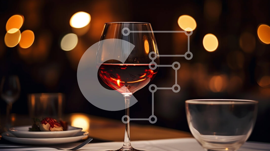 Σετ των 2 Intra Συλλεκτικό Ξύλινο Παζλ Plywood  4mm - Ποτήρι κόκκινο κρασί και δείπνο υπό το φως των κεριών Σε Ξύλινο Κουτί - Διαστάσεις: 10x10 cm – 25 κομμάτια