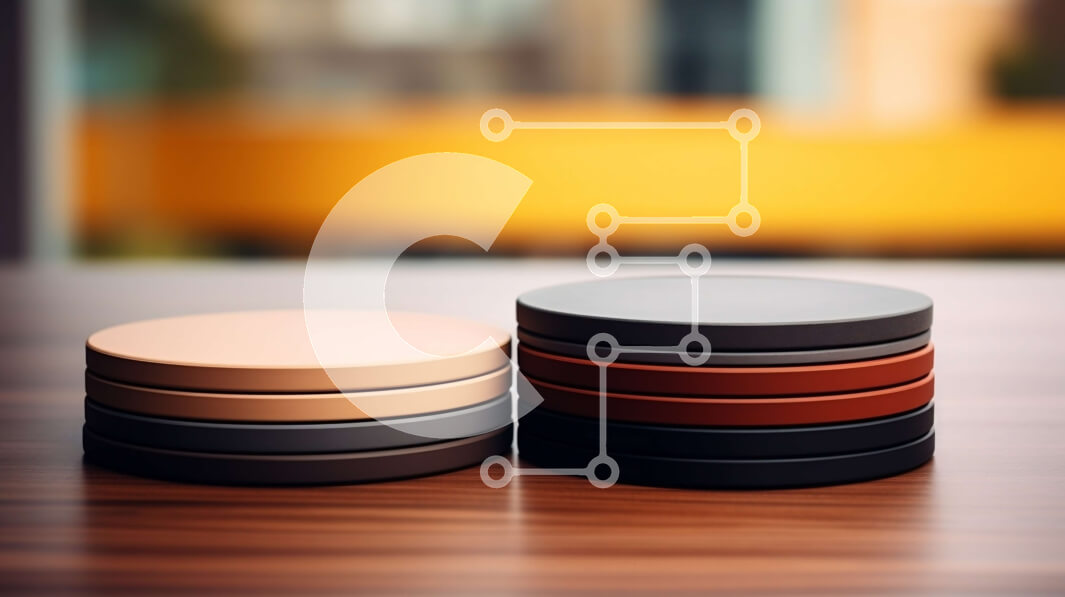 Intra Συλλεκτικό Ξύλινο Παζλ Plywood  4mm - Ομάδα σουβέρ σε ξύλινο τραπέζι Σε Ξύλινο Κουτί - Διαστάσεις: 10x10 cm – 25 κομμάτια