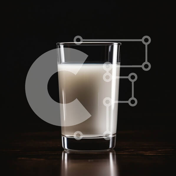 Σετ των 2 Intra Συλλεκτικό Ξύλινο Παζλ Plywood  4mm - Ποτήρι γάλα σε σκούρο ξύλινο τραπέζι Σε Ξύλινο Κουτί - Διαστάσεις: 10x10 cm – 25 κομμάτια