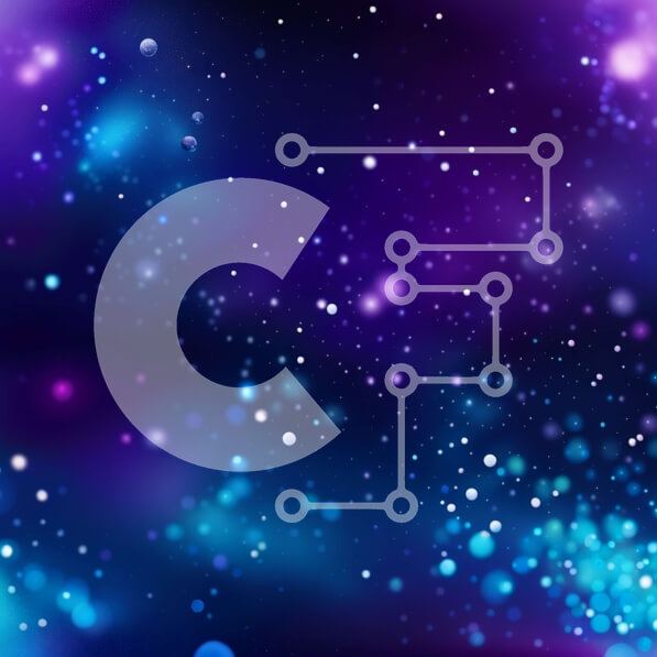 Intra Συλλεκτικό Ξύλινο Παζλ Plywood  4mm - Φωτεινό και ζωντανό αφηρημένο φόντο με αστέρια και νεφελώματα Σε Ξύλινο Κουτί - Διαστάσεις Puzzle: 10x10 cm – 25 κομμάτια