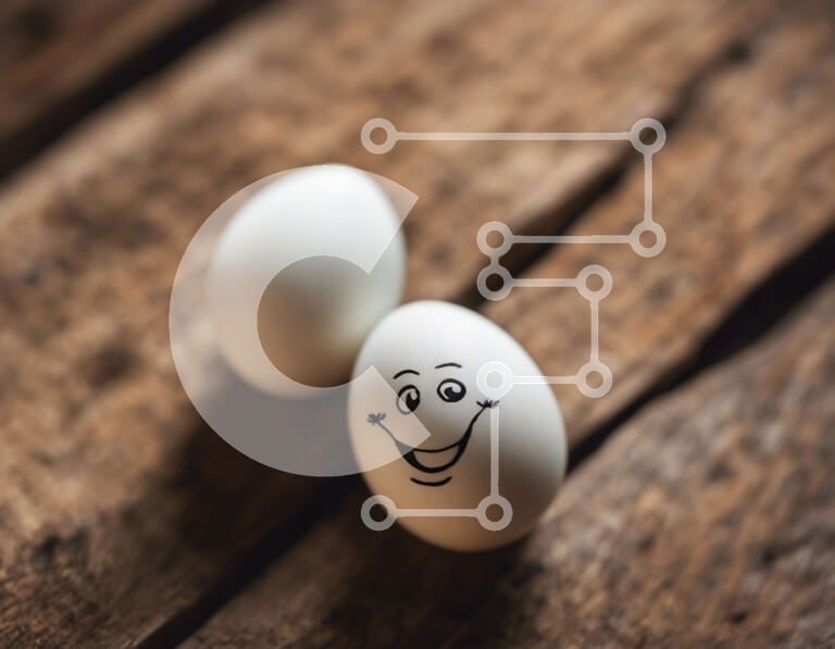 Intra Συλλεκτικό Ξύλινο Παζλ Plywood  4mm - Αυγά Smiley Face Σε Ξύλινο Κουτί - Διαστάσεις Puzzle: 10x10 cm – 25 κομμάτια