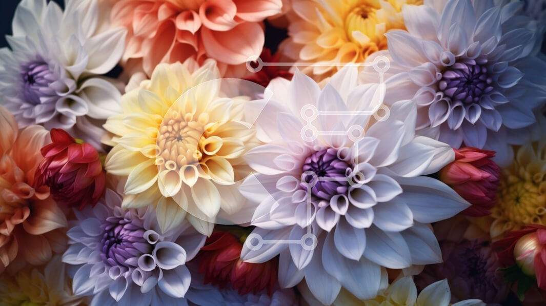 Intra Συλλεκτικό Ξύλινο Παζλ Plywood  4mm - Κοντινό πλάνο των πολύχρωμων λουλουδιών σε ένα βάζο Σε Ξύλινο Κουτί - Διαστάσεις: 10x10 cm – 25 κομμάτια